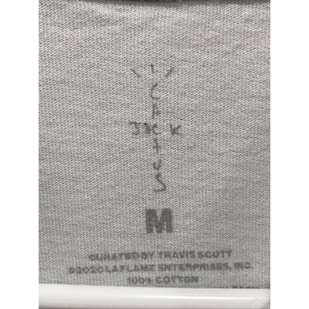 Cactus Jack Light Gray Mens Short Sleeve Tee Size Medium - Picture 3 of 5